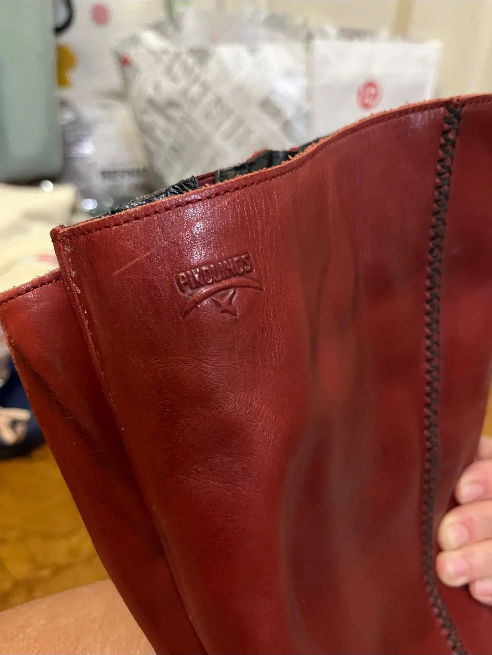 PIKOLINOS Tall Red Leather Over-the-Knee Boots Sz 8.5 or EU 39